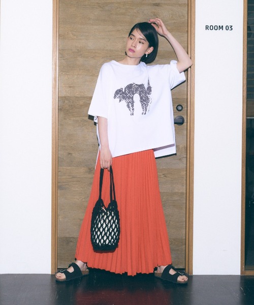 manana suerte（マニャーナスエルテ）の「CATプリントＴシャツ（Tシャツ/カットソー・レディース・グレー/その他1/その他2・FREE）」の21枚目の写真