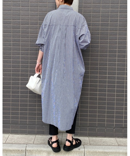 She's Closet（シーズクローゼット）の「ギンガムチェック襟付き