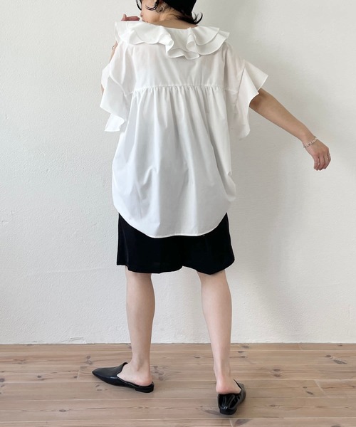 wee9s(ウィークス)の「satin like half pants / サテンライクハーフパンツ(その他パンツ・レディース・カーキ/ブラック・FREE)」の6枚目の写真