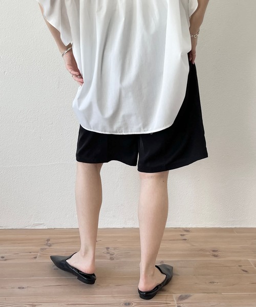 wee9s(ウィークス)の「satin like half pants / サテンライクハーフパンツ(その他パンツ・レディース・カーキ/ブラック・FREE)」の9枚目の写真
