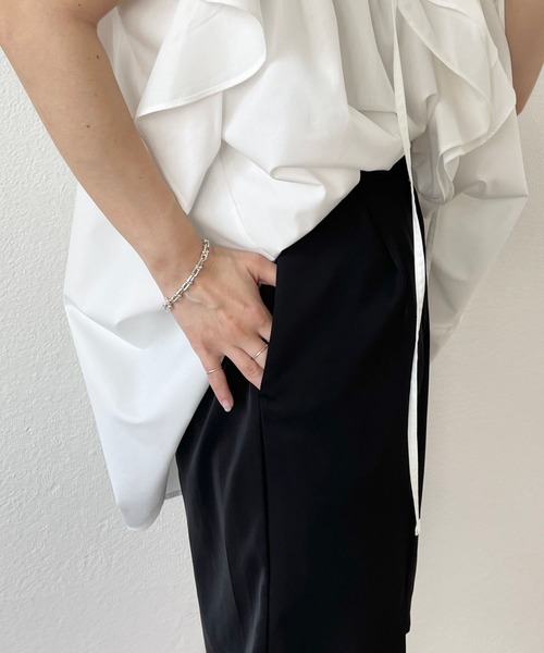 wee9s(ウィークス)の「satin like half pants / サテンライクハーフパンツ(その他パンツ・レディース・カーキ/ブラック・FREE)」の14枚目の写真
