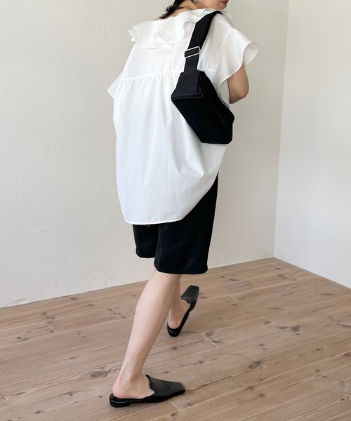 wee9s(ウィークス)の「satin like half pants / サテンライクハーフパンツ(その他パンツ・レディース・カーキ/ブラック・FREE)」の18枚目の写真