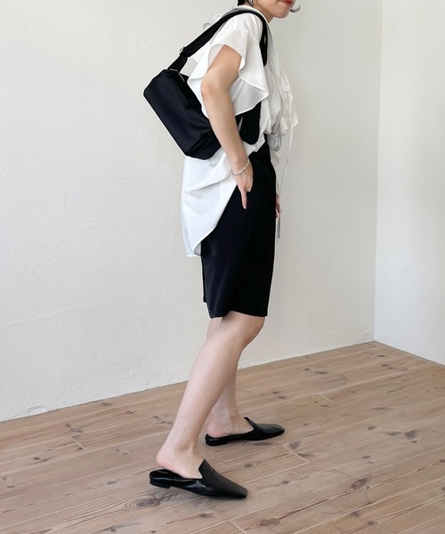 wee9s(ウィークス)の「satin like half pants / サテンライクハーフパンツ(その他パンツ・レディース・カーキ/ブラック・FREE)」の19枚目の写真