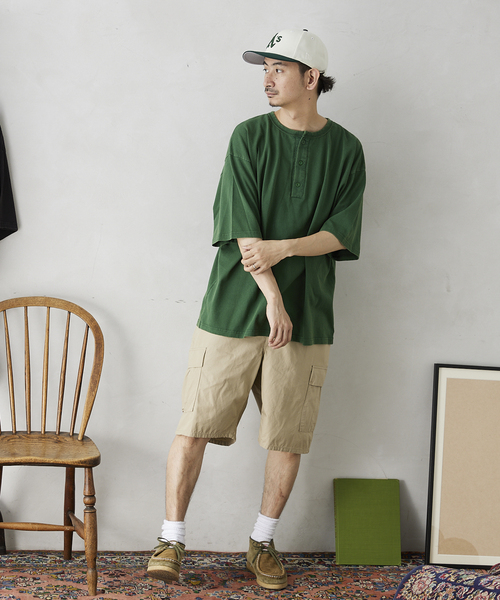 JOURNAL STANDARD relume(ジャーナルスタンダード レリューム)の「【ARTEX / アルテックス】ヘンリーネック半袖Tシャツ(Tシャツ/カットソー・メンズ・ホワイト/ブラック/ネイビー/グレー/グリーン・MEDIUM/LARGE)」の8枚目の写真