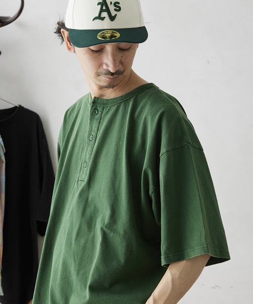 JOURNAL STANDARD relume(ジャーナルスタンダード レリューム)の「【ARTEX / アルテックス】ヘンリーネック半袖Tシャツ(Tシャツ/カットソー・メンズ・ホワイト/ブラック/ネイビー/グレー/グリーン・MEDIUM/LARGE)」の10枚目の写真