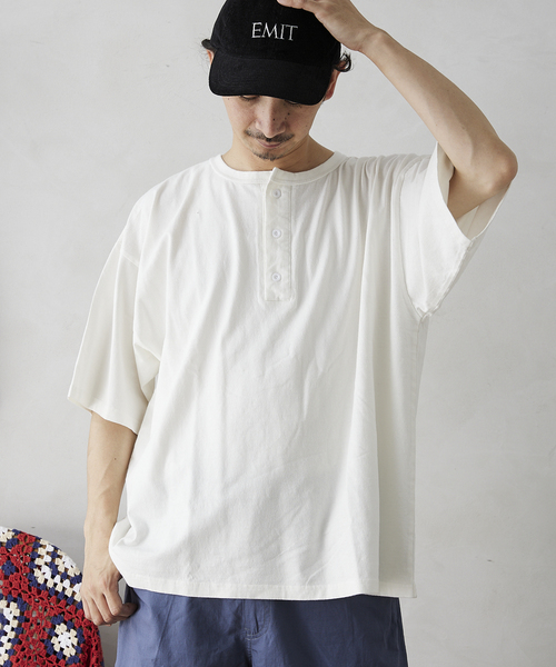 JOURNAL STANDARD relume(ジャーナルスタンダード レリューム)の「【ARTEX / アルテックス】ヘンリーネック半袖Tシャツ(Tシャツ/カットソー・メンズ・ホワイト/ブラック/ネイビー/グレー/グリーン・MEDIUM/LARGE)」の18枚目の写真