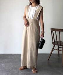 綿ツイルタイトジャンパースカート