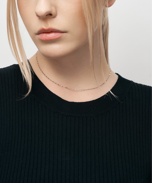 L&Co. プラチナ850 フラワー エクレア チェーン ネックレス ショップ