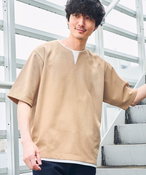 user_fdeca4e3専用 GLOBAL WORK（グローバルワーク）の「キーネックレイヤード/半袖