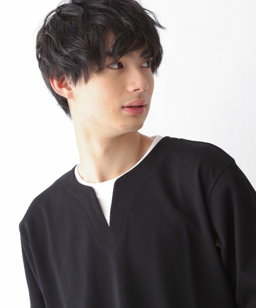 GLOBAL WORK(グローバルワーク)の「キーネックレイヤード/半袖/287971(その他トップス・メンズ・ライトグレー/ライトパープル/ブラック/グリーン/ベージュ・SMALL/MEDIUM/LARGE/X-LARGE)」の19枚目の写真