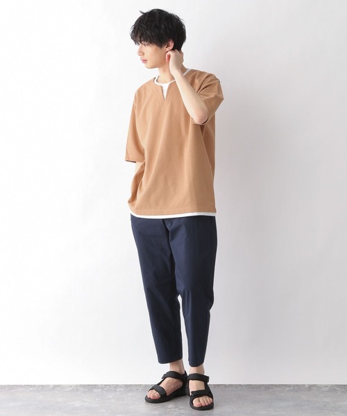 GLOBAL WORK(グローバルワーク)の「キーネックレイヤード/半袖/287971(その他トップス・メンズ・ライトグレー/ライトパープル/ブラック/グリーン/ベージュ・SMALL/MEDIUM/LARGE/X-LARGE)」の13枚目の写真