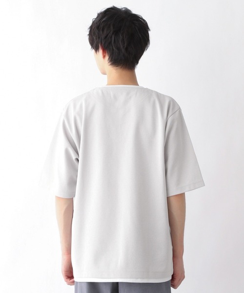 GLOBAL WORK(グローバルワーク)の「キーネックレイヤード/半袖/287971(その他トップス・メンズ・ライトグレー/ライトパープル/ブラック/グリーン/ベージュ・SMALL/MEDIUM/LARGE/X-LARGE)」の14枚目の写真