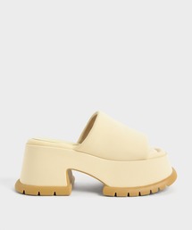 CHARLES & KEITH | リサイクルポリエステル プラットフォームサンダル / Recycled Polyester Platform Sandals(サンダル)