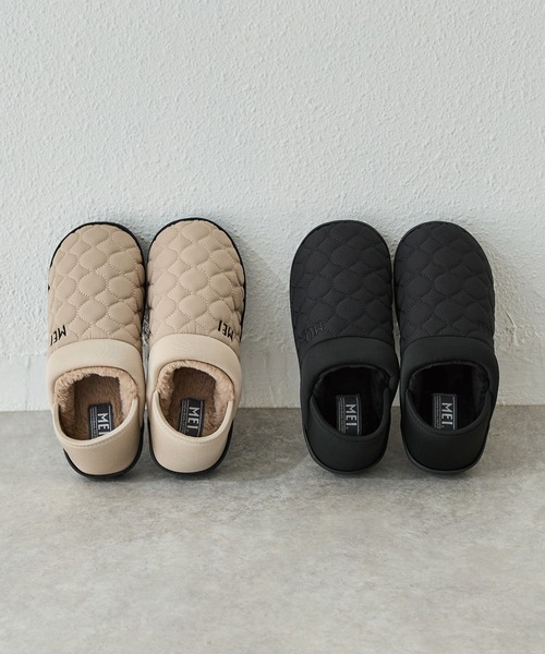 MEI（メイ）の「【MEI】キルティング モックシューズ（スリッポン・レディース・ブラック/ベージュ/カーキ/ブラウン/グレイッシュベージュ・M/L）」の14枚目の写真