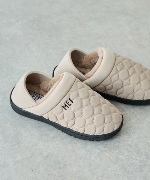 MEI（メイ）の「【MEI】キルティング モックシューズ（スリッポン・レディース・ブラック/ベージュ/カーキ/ブラウン/グレイッシュベージュ・M/L）」の21枚目の写真