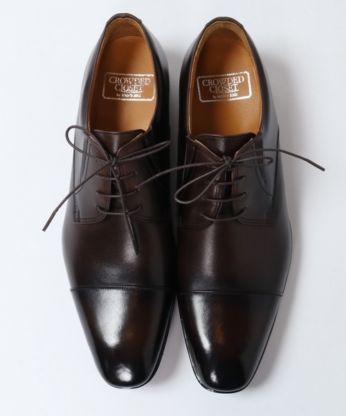 CROWDED CLOSET(クラウデッドクローゼット)の「ストレートチップ コンフォートビジネスシューズ(ドレスシューズ・メンズ・ブラック/ダークブラウン・03/02/01)」の3枚目の写真