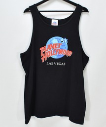 【ヴィンテージ古着】PLANET HOLLYWOOD / プラネットハリウッド ロゴプリント タンクトップ USA製