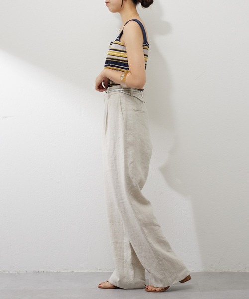 SHENERY（シーナリー）の「マルチボーダーニットキャミ