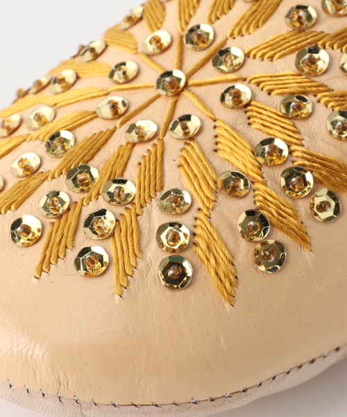 La TOTALITE（ラトータリテ）の「【Fatima Morocco/ファティマ モロッコ】サブラスパンコールバブーシュ（その他シューズ・レディース・ベージュ・FREE）」の9枚目の写真