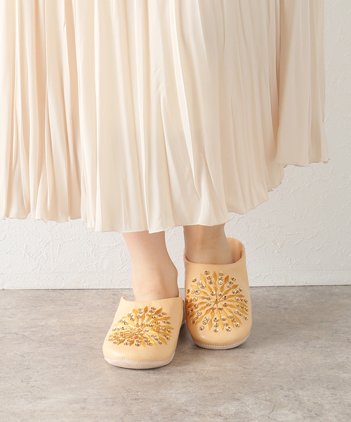 La TOTALITE（ラトータリテ）の「【Fatima Morocco/ファティマ モロッコ】サブラスパンコールバブーシュ（その他シューズ・レディース・ベージュ・FREE）」の10枚目の写真