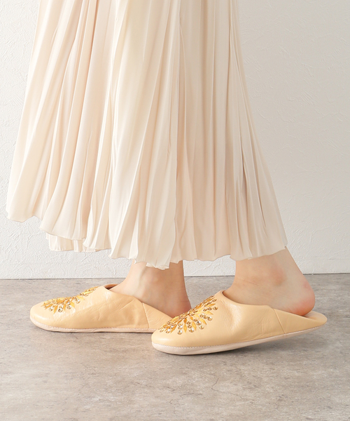 La TOTALITE（ラトータリテ）の「【Fatima Morocco/ファティマ モロッコ】サブラスパンコールバブーシュ（その他シューズ・レディース・ベージュ・FREE）」の11枚目の写真