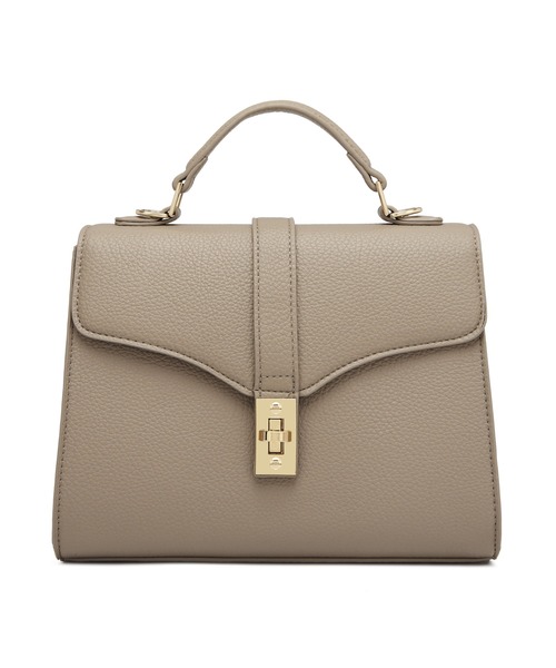GUSCIO（グッシオ）の「【グッシオゴールド】フェイクレザー　ターンロック付きショルダーバッグ　２WAY（ショルダーバッグ・レディース・ブラック/ベージュ/グリーン系その他/シャーベット・FREE）」の7枚目の写真