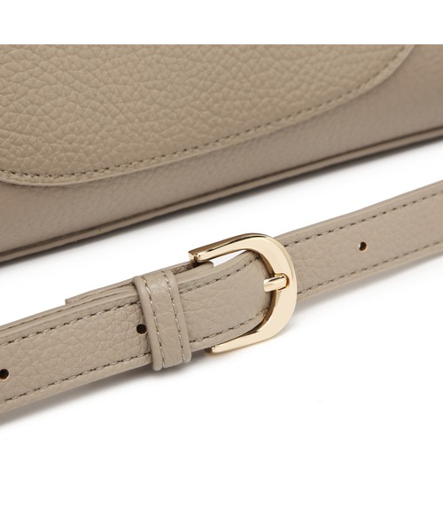 GUSCIO（グッシオ）の「【グッシオゴールド】フェイクレザー　ターンロック付きショルダーバッグ　２WAY（ショルダーバッグ・レディース・ブラック/ベージュ/グリーン系その他/シャーベット・FREE）」の12枚目の写真