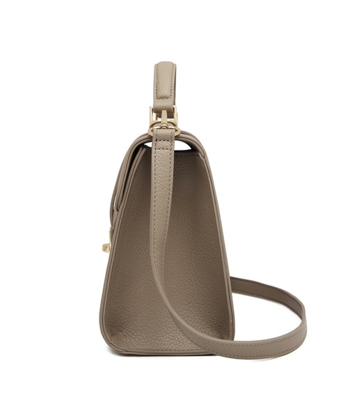 GUSCIO（グッシオ）の「【グッシオゴールド】フェイクレザー　ターンロック付きショルダーバッグ　２WAY（ショルダーバッグ・レディース・ブラック/ベージュ/グリーン系その他/シャーベット・FREE）」の14枚目の写真