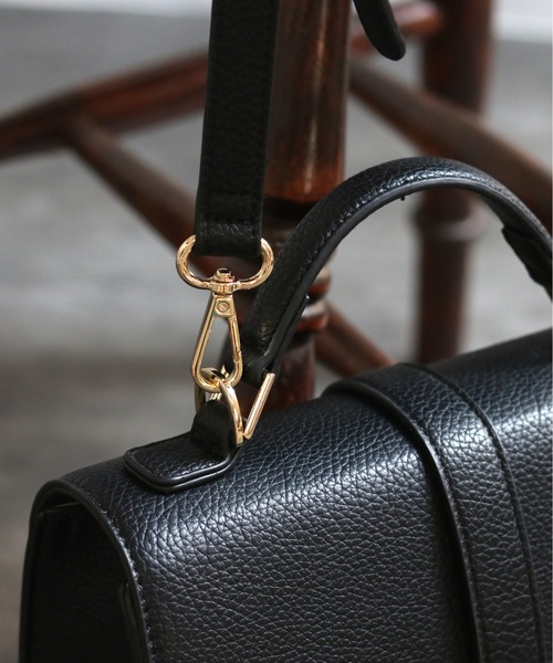 GUSCIO（グッシオ）の「【グッシオゴールド】フェイクレザー　ターンロック付きショルダーバッグ　２WAY（ショルダーバッグ・レディース・ブラック/ベージュ/グリーン系その他/シャーベット・FREE）」の20枚目の写真