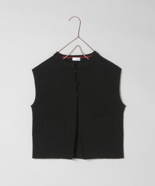 LOWRYS FARM（ローリーズファーム）の「ニットチャイナベスト　356912（ベスト・キッズ・アイボリー/ブラック/ライム・110cm/120cm/130cm/140cm/150cm）」の14枚目の写真