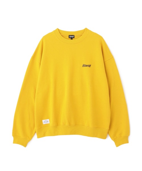schott（ショット）の「【WEB LIMITED】Schott/ショット/CREW SWEAT TIMES SQUARE/クルーネックスウェット タイムズスクエア（スウェット・メンズ・ゴールド/チャコール/ネイビー/ブルーグレー・XX-LARGE/LARGE/MEDIUM/X-LARGE）」の11枚目の写真