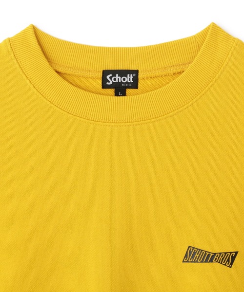 schott（ショット）の「【WEB LIMITED】Schott/ショット/CREW SWEAT TIMES SQUARE/クルーネックスウェット タイムズスクエア（スウェット・メンズ・ゴールド/チャコール/ネイビー/ブルーグレー・XX-LARGE/LARGE/MEDIUM/X-LARGE）」の12枚目の写真