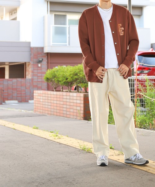 ZIP FIVE（ジップファイブ）の「【ZIP FIVE】【e.g.】ビッグシルエット ワンポイントスウェット スナップカーディガン（カーディガン/ボレロ・レディース・ブラック/ネイビー/ブラウン/アイボリー/杢グレー・MEDIUM/LARGE/X-LARGE）」の19枚目の写真