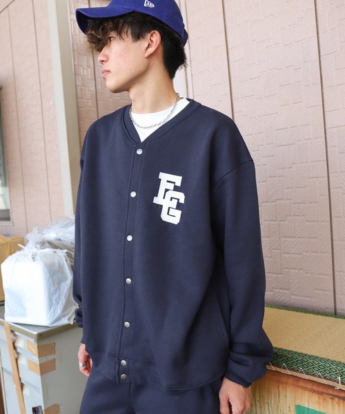 ZIP FIVE（ジップファイブ）の「【ZIP FIVE】【e.g.】ビッグシルエット ワンポイントスウェット スナップカーディガン（カーディガン/ボレロ・レディース・ブラック/ネイビー/ブラウン/アイボリー/杢グレー・MEDIUM/LARGE/X-LARGE）」の21枚目の写真