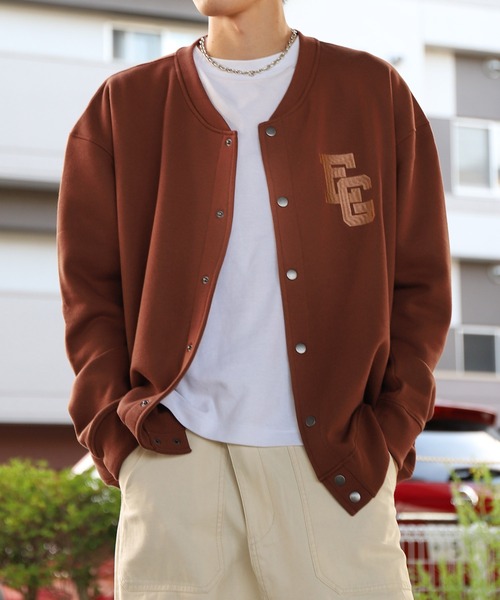 ZIP FIVE（ジップファイブ）の「【ZIP FIVE】【e.g.】ビッグシルエット ワンポイントスウェット スナップカーディガン（カーディガン/ボレロ・レディース・ブラック/ネイビー/ブラウン/アイボリー/杢グレー・MEDIUM/LARGE/X-LARGE）」の17枚目の写真