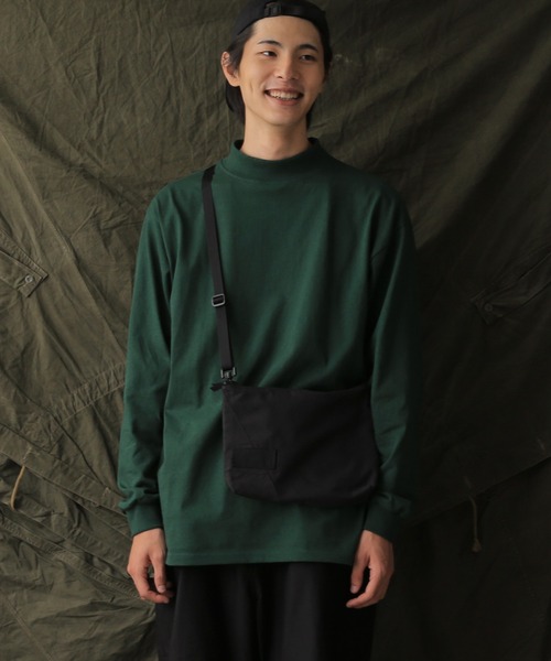 WAIPER.inc（ワイパーインク）の「Cal Cru カルクルー ヘビーウェイトロングスリーブモックネックT（Tシャツ/カットソー・メンズ・グレー/ネイビー/ブラック/ホワイト/グリーン・L/XL/S/M）」の17枚目の写真