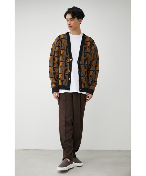 AZUL by moussy（アズールバイマウジー）の「RETRO PATTERN CARDIGAN/レトロパターンカーディガン（カーディガン/ボレロ・メンズ・イエロー系その他/ブラック系その他/レッド系その他・LARGE/MEDIUM）」の15枚目の写真