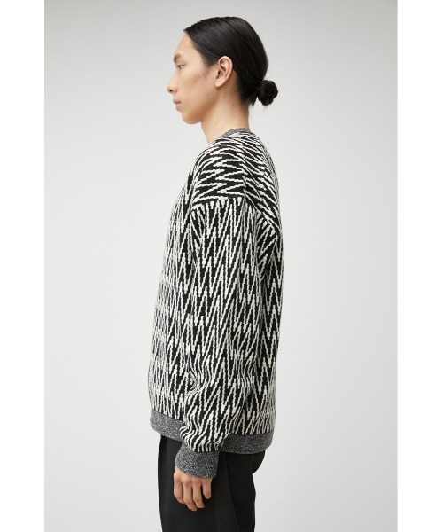 AZUL by moussy（アズールバイマウジー）の「RETRO PATTERN CARDIGAN/レトロパターンカーディガン（カーディガン/ボレロ・メンズ・イエロー系その他/ブラック系その他/レッド系その他・LARGE/MEDIUM）」の8枚目の写真