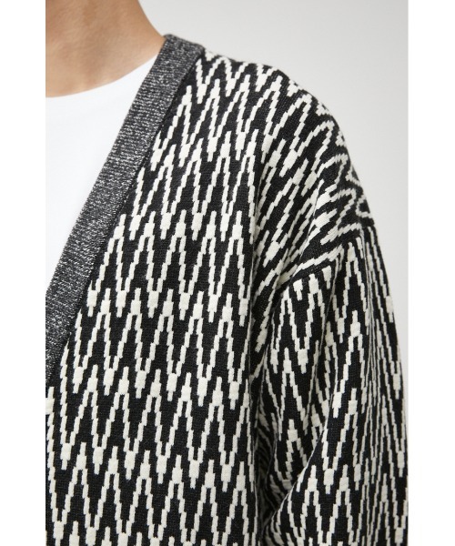 AZUL by moussy（アズールバイマウジー）の「RETRO PATTERN CARDIGAN/レトロパターンカーディガン（カーディガン/ボレロ・メンズ・イエロー系その他/ブラック系その他/レッド系その他・LARGE/MEDIUM）」の10枚目の写真