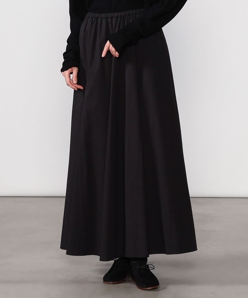 Morris & Sons（モリスアンドサンズ）の「MORRIS & SONS | ボリュームギャザースカート WOMEN（スカート・レディース・ブラック/ベージュ・FREE）」の2枚目の写真