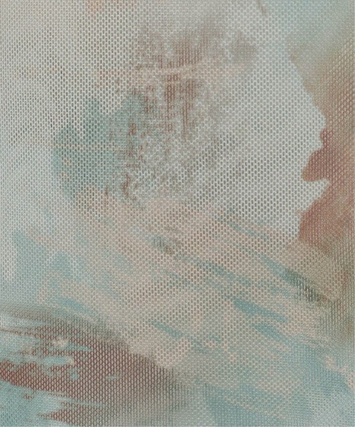 notch.（ノッチ）の「水彩アートパワーメッシュトップス（Tシャツ/カットソー・レディース・オフホワイト/ベージュ・M）」の13枚目の写真