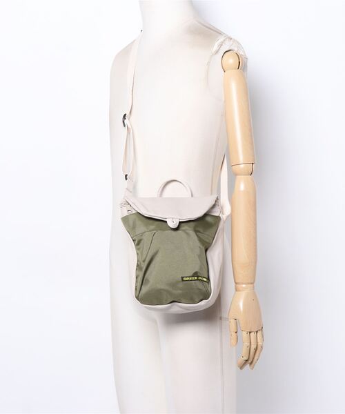 GREEN BOWL(グリーンボウル)の「グリーンボウル【GREEN BOWL】G.B. Canvas Mini Shoulder Bag(ショルダーバッグ・メンズ・ブラウン系1/ライトベージュ/マスタード・FREE)」の8枚目の写真