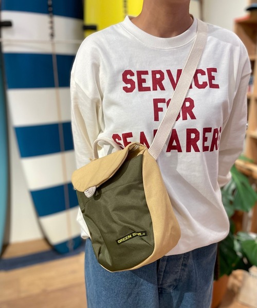 GREEN BOWL(グリーンボウル)の「グリーンボウル【GREEN BOWL】G.B. Canvas Mini Shoulder Bag(ショルダーバッグ・メンズ・ブラウン系1/ライトベージュ/マスタード・FREE)」の3枚目の写真