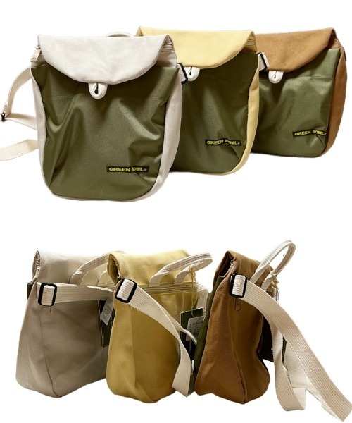 GREEN BOWL(グリーンボウル)の「グリーンボウル【GREEN BOWL】G.B. Canvas Mini Shoulder Bag(ショルダーバッグ・メンズ・ブラウン系1/ライトベージュ/マスタード・FREE)」の7枚目の写真