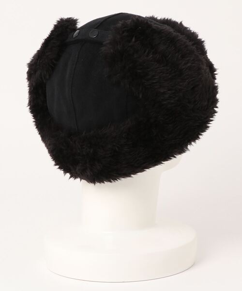 polcadot（ポルカドット）の「COTTON FLGHT CAP／コットン フライトキャップ（キャップ・メンズ・ブルー/ブラック/アイボリー・FREE）」の4枚目の写真