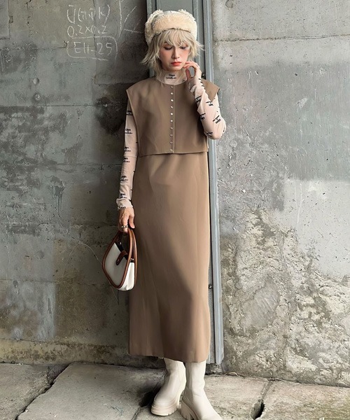 polcadot（ポルカドット）の「COTTON FLGHT CAP／コットン フライトキャップ（キャップ・メンズ・ブルー/ブラック/アイボリー・FREE）」の20枚目の写真