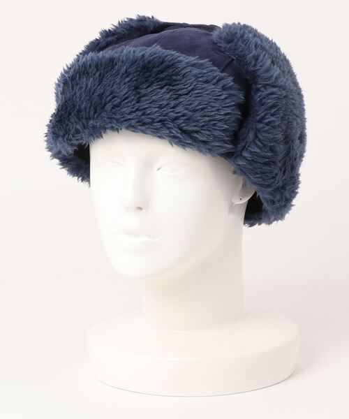 polcadot（ポルカドット）の「COTTON FLGHT CAP／コットン フライトキャップ（キャップ・メンズ・ブルー/ブラック/アイボリー・FREE）」の12枚目の写真