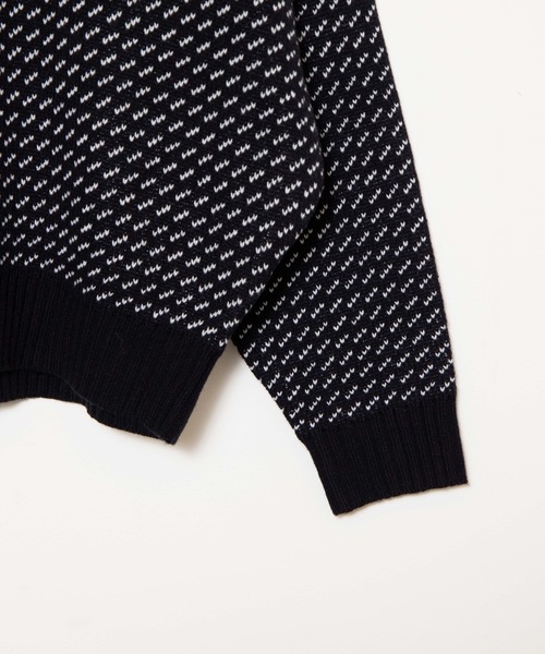 WEGO（ウィゴー）の「WEGO/バーズアイBIGプルオーバー（ニット/セーター・メンズ・オフホワイト/ネイビー・MEDIUM/LARGE）」の20枚目の写真