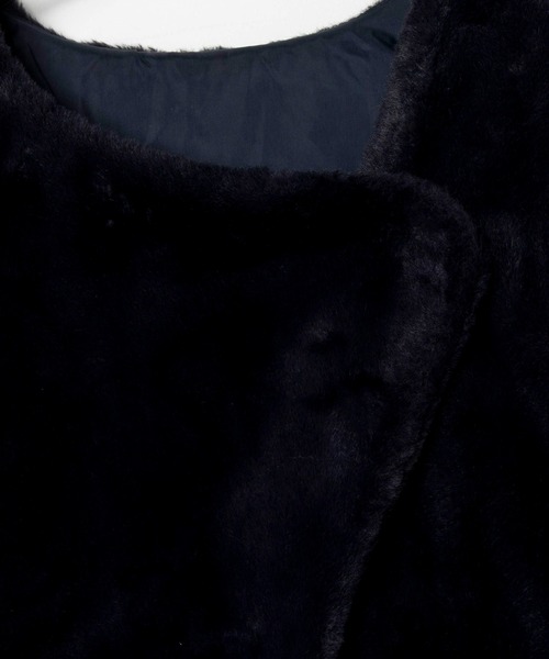 byYOUANCE(バイユアンス)の「フェイクファーベスト(ベスト・レディース・ネイビー/ブラウン・FREE)」の17枚目の写真