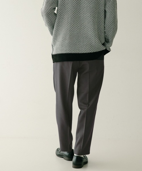ITEMS URBANRESEARCH（アイテムズ アーバンリサーチ）の「センタークリース メランジスラックスパンツ（スラックス・メンズ・ブラック/カーキ/チャコールグレー・MEDIUM/LARGE）」の18枚目の写真